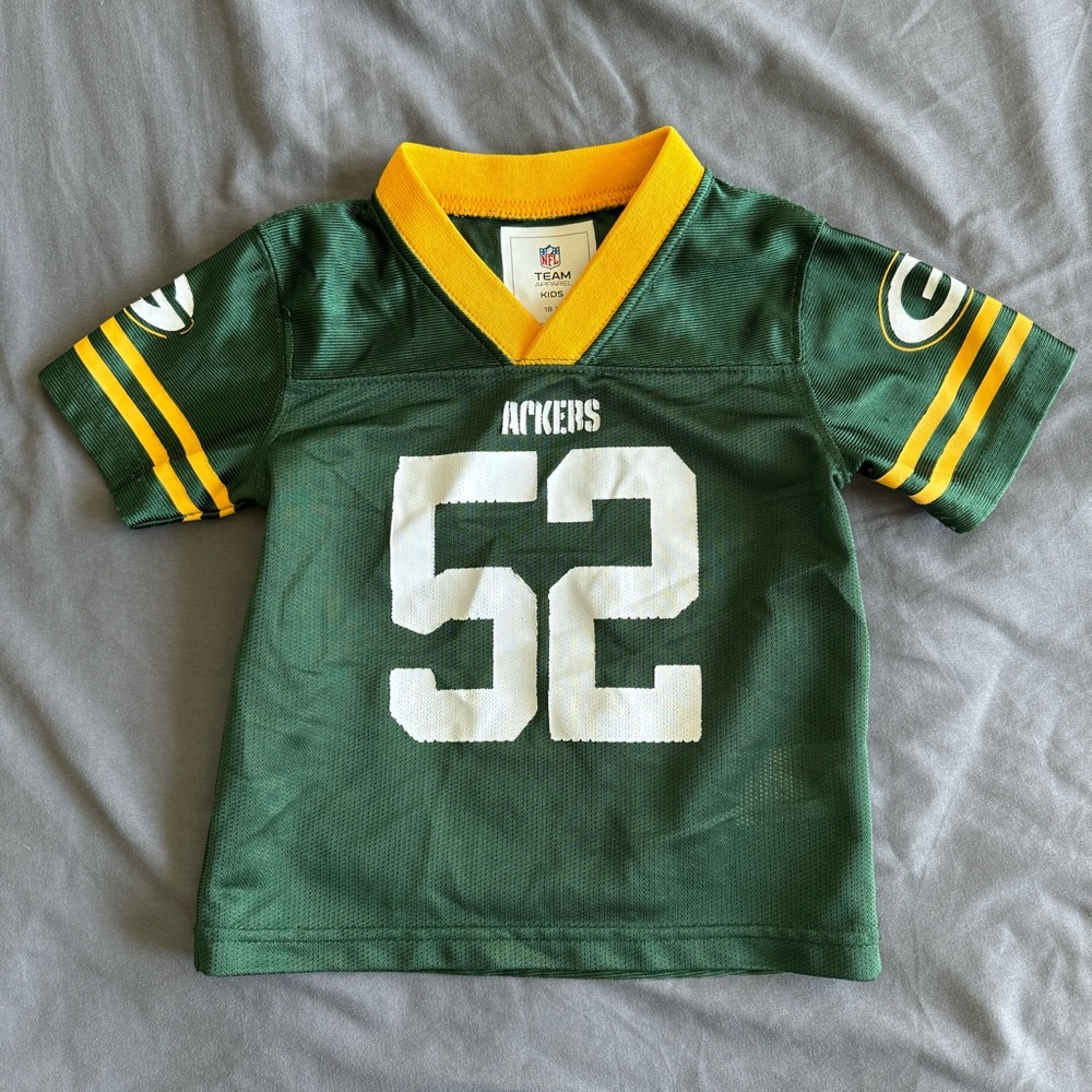 Green Bay Packers Clay Matthews Jersey Size 18 Months Baby Football Green Gold